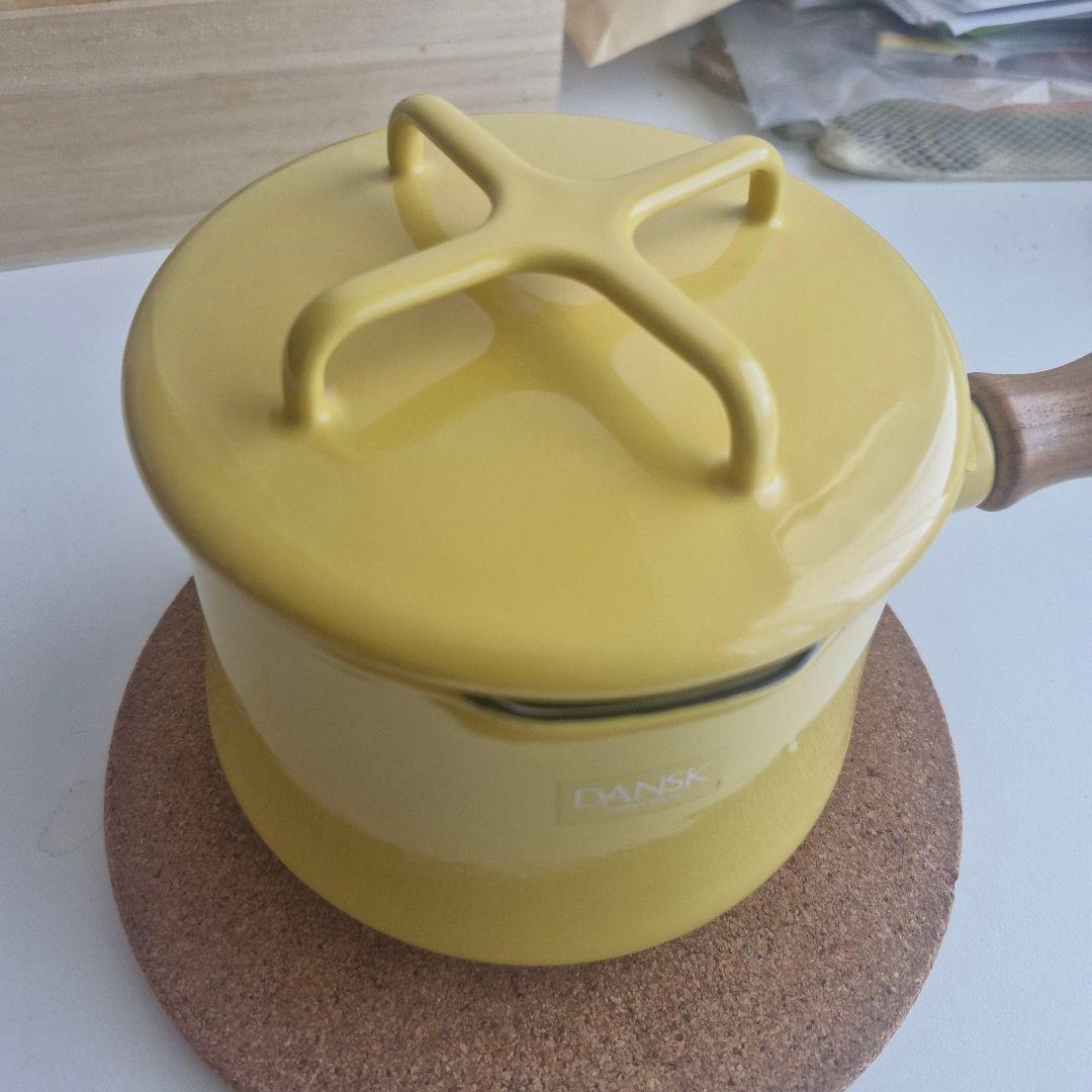 DANSK ダンスク　蓋つき コベンスタイル ソースパン 黄 #01