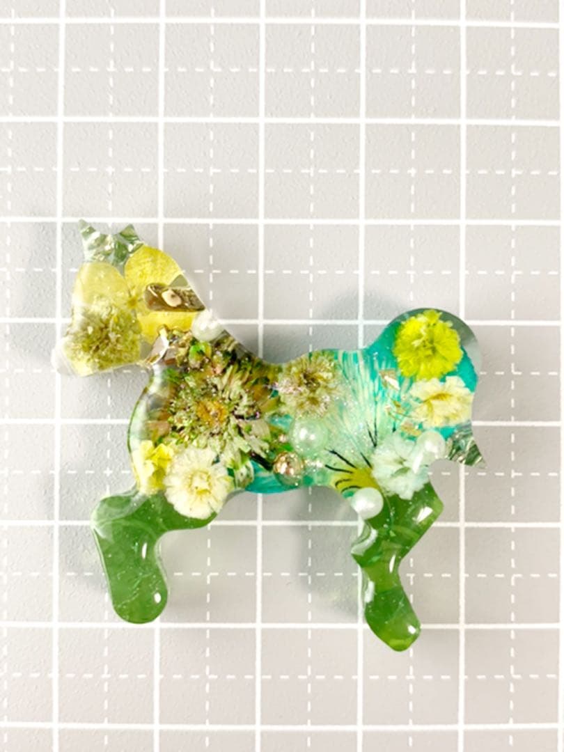 ララ 様【No.77】ポニー レジン ヘアゴム マグネット チャーム