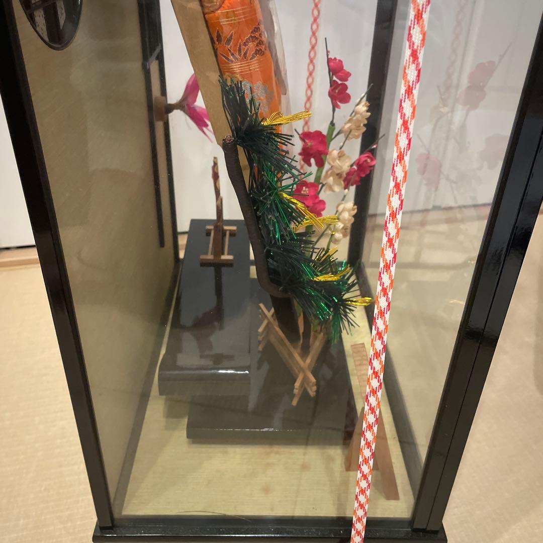 御羽子板飾 本仕立正絹 伝統工芸品 縁起物 オルゴール付き 幹山作 琴