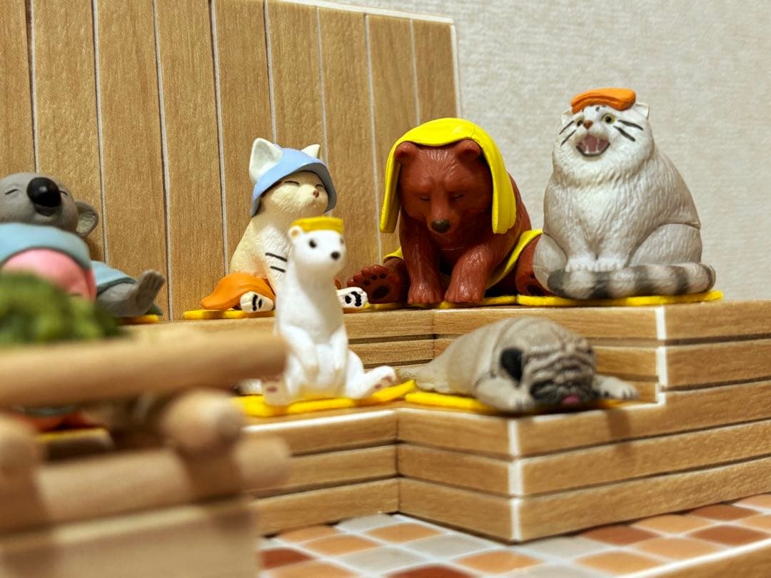 どうぶつサウナ ジオラマ ミニチュア - メルカリ