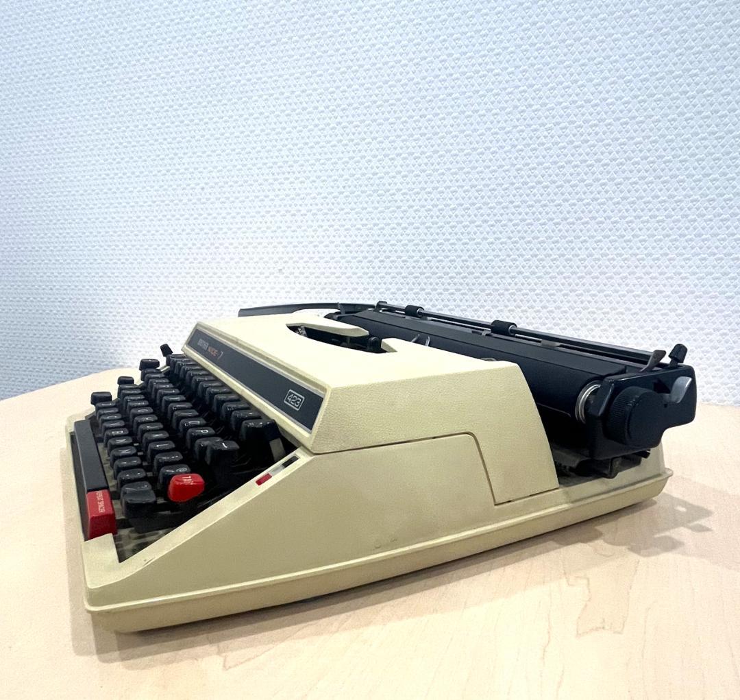 BROTHER WIDE-7 タイプライター 昭和レトロ ケース付き 動作品