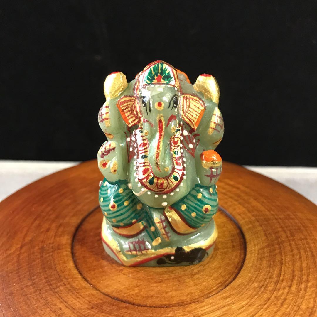 ★特選オンリー１★夢を叶える象♡【アベンチュリン極上手彫りガネーシャ】❤