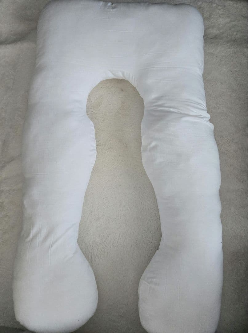 ハグモッチ　プレミアム抱き枕 ベージュ 夏用カバーつき