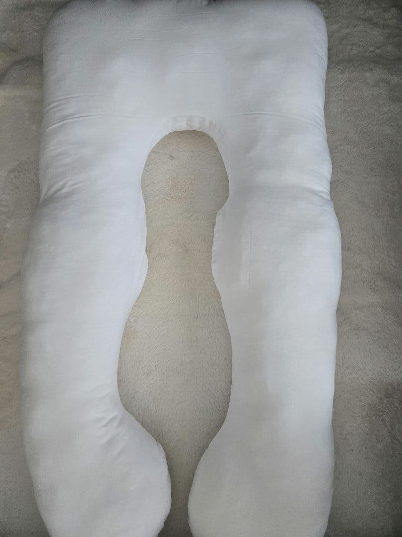 ハグモッチ　プレミアム抱き枕 ベージュ 夏用カバーつき