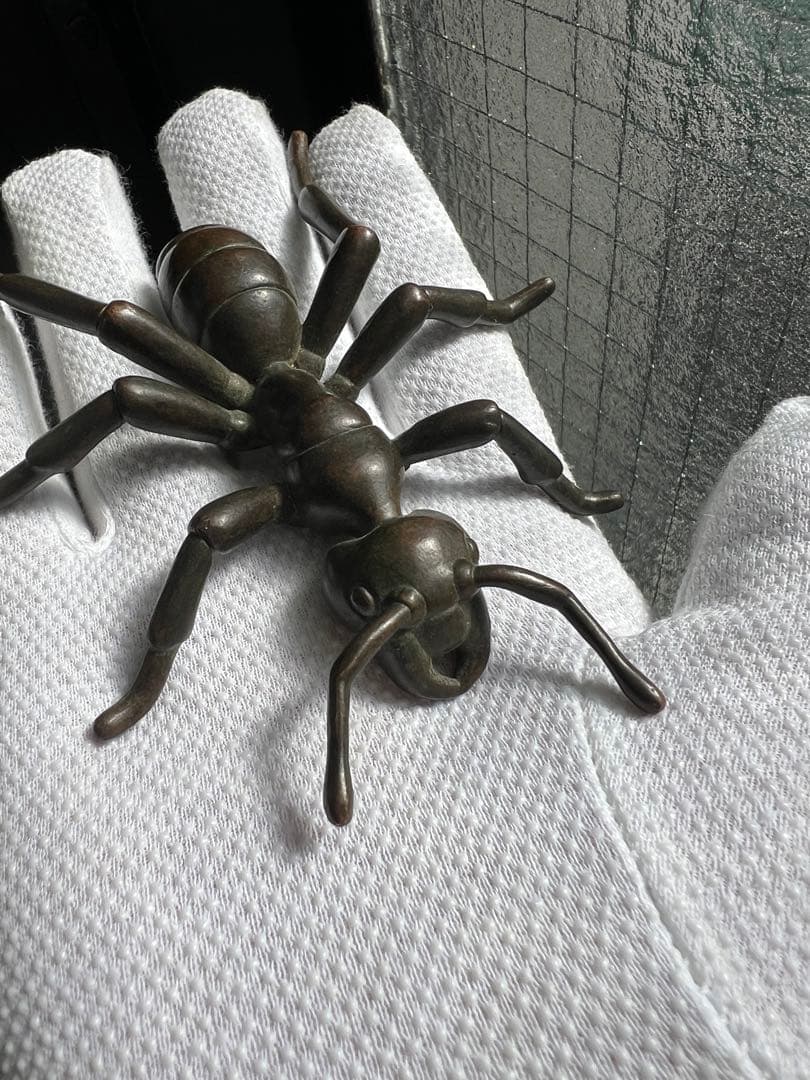 古銅自在蟻アリ置物