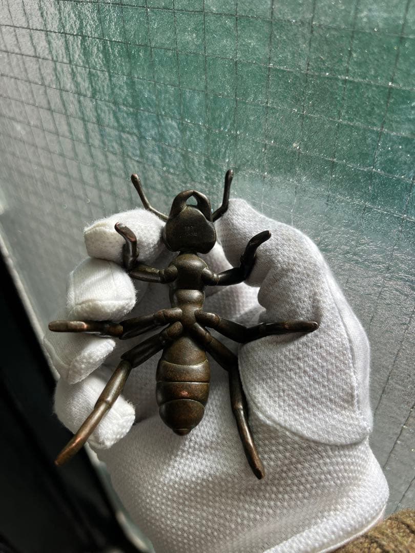 古銅自在蟻アリ置物