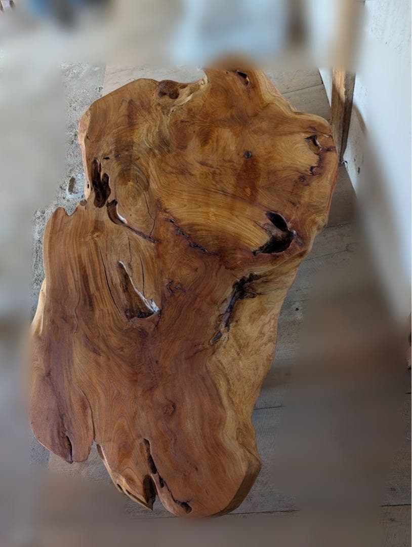 引き取り限定　高級　１枚板　ローテーブル　天然木　テーブル