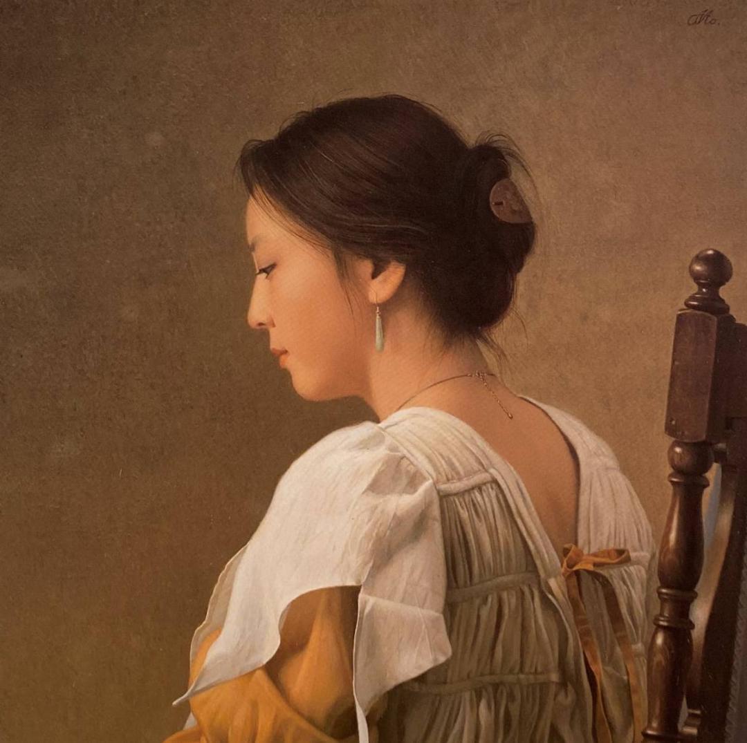 森本草介、【横顔の婦人】、希少な画集より、新品額装付 - メルカリ