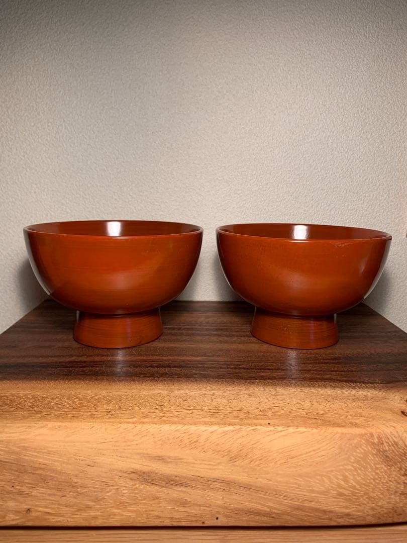 朱塗椀 2つセット 輪島塗 会津塗 京漆器 大椀 合鹿椀 根来 - メルカリ