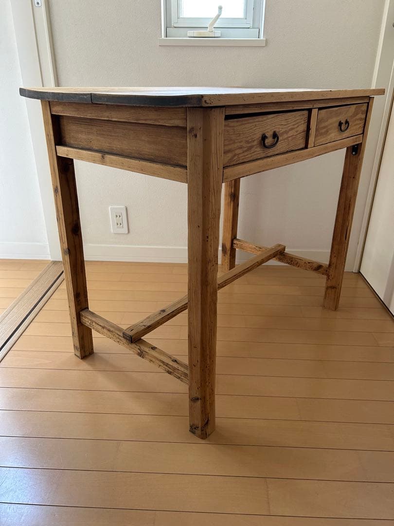 【am.】ジャパンアンティーク　机　古道具　スリップド