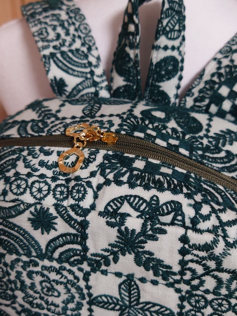 forest tile light green　ミナペルホネン　リュック