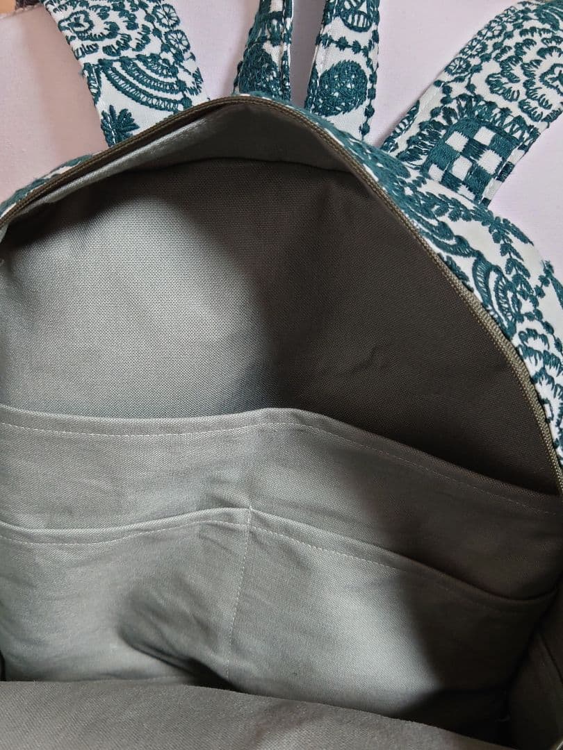 forest tile light green　ミナペルホネン　リュック