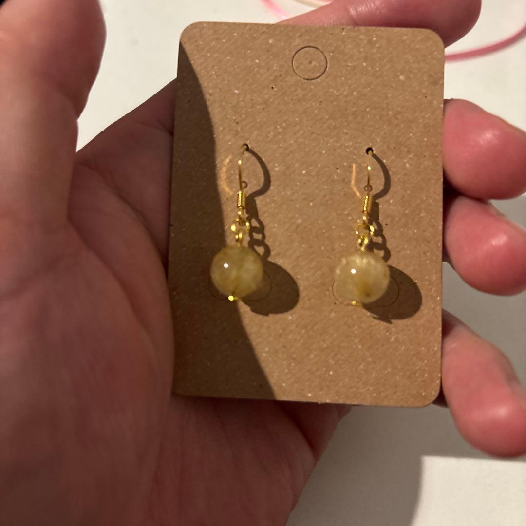 えにさん専用　ルチルのピアスたん！かわいい！