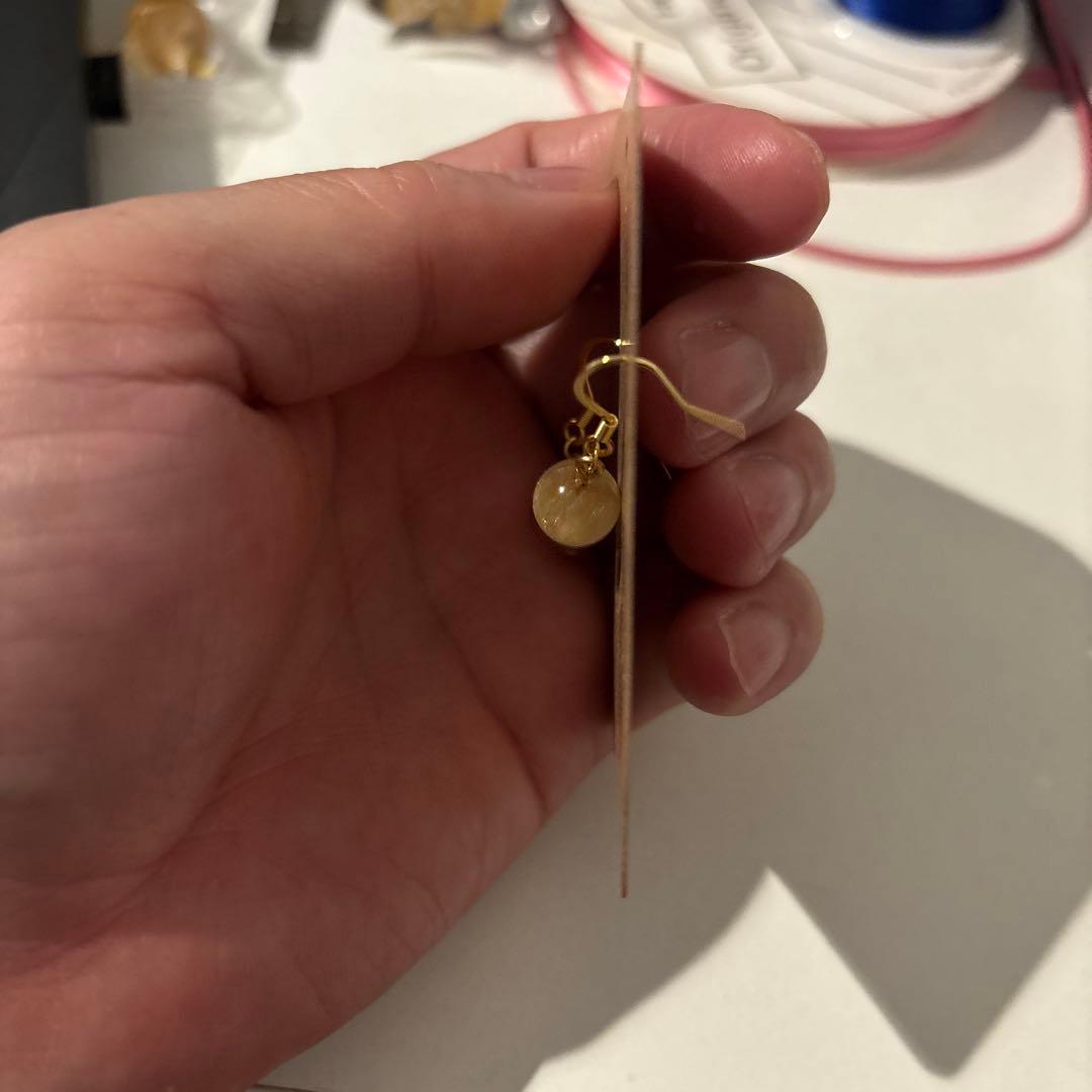 えにさん専用　ルチルのピアスたん！かわいい！