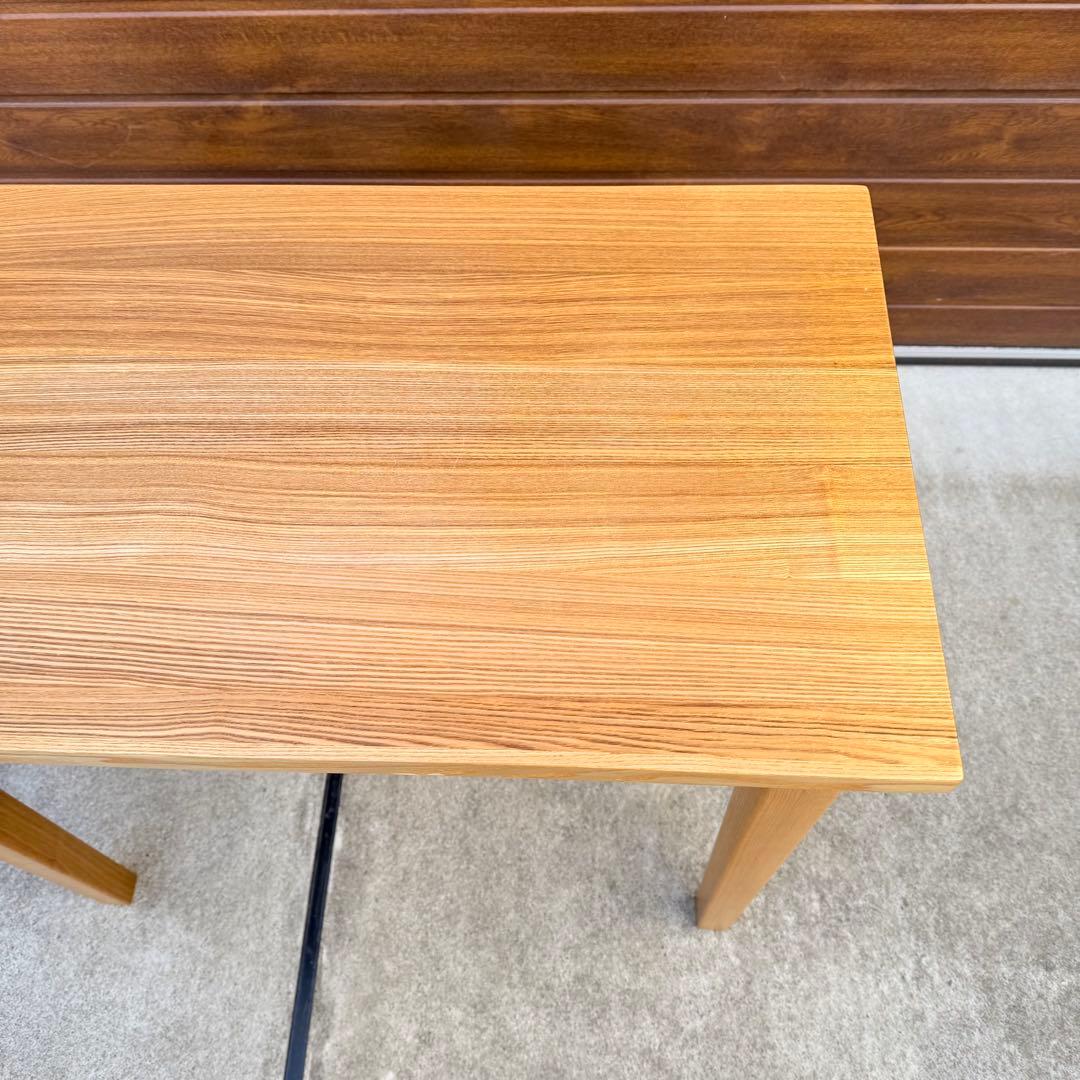 廃盤 美品 無印良品 デスク 学習机 タモ 引き出し付き