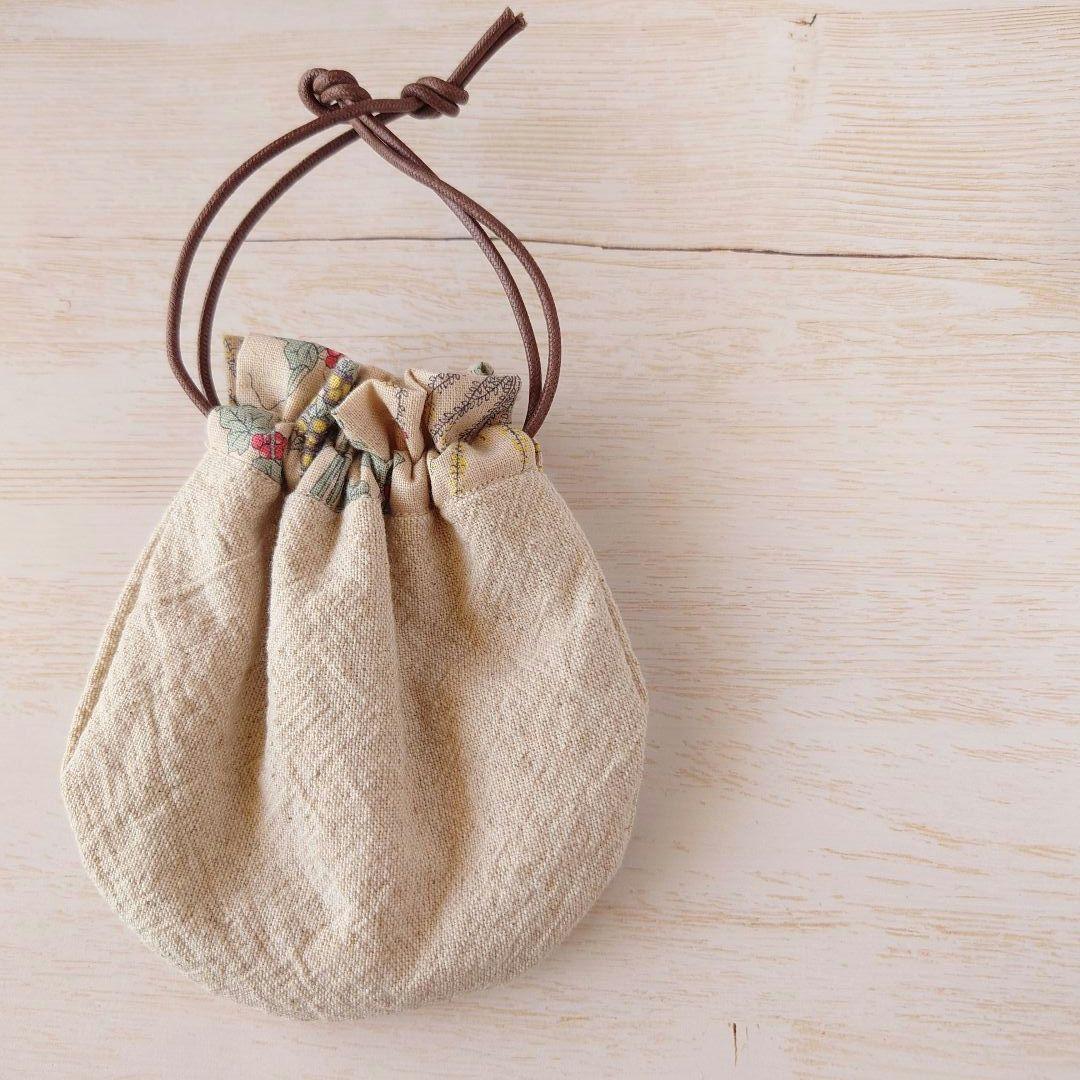 ちっちゃな巾着 サシェ M ／詰替タイプ【リス君のバスケット】