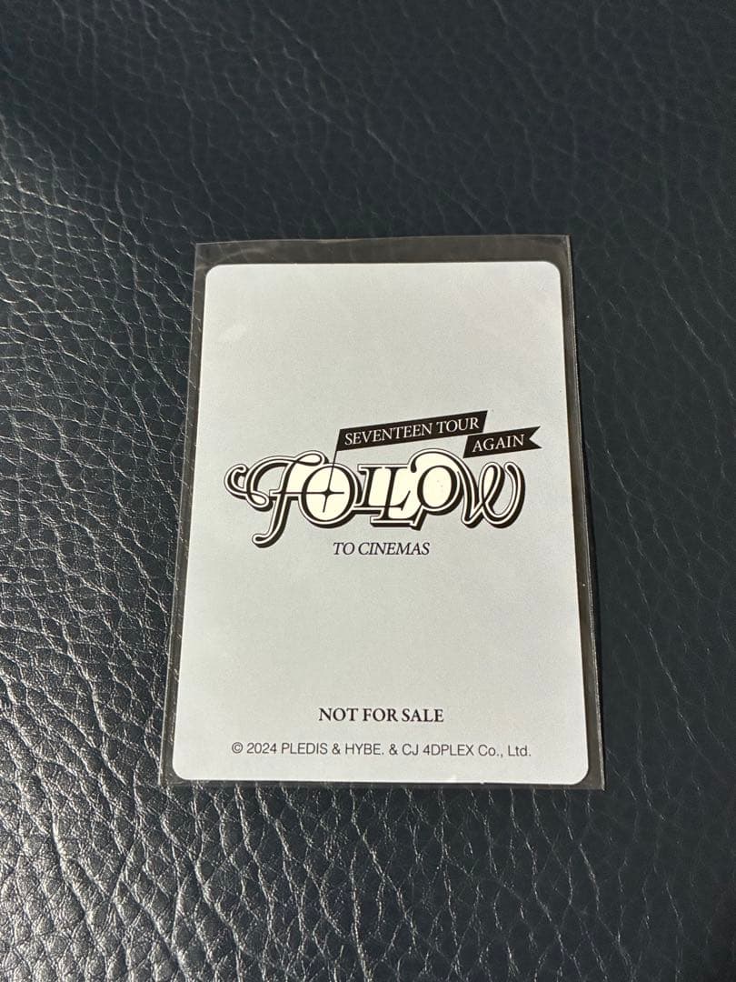 SEVENTEEN ジョンハン 映画 FOLLOW 前売り購入特典 トレカ
