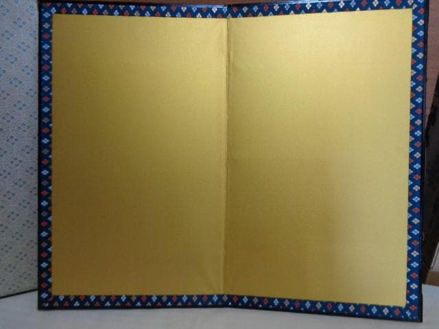 箱入り金屏風　大き目　1対　昭和物　お祝い事などに