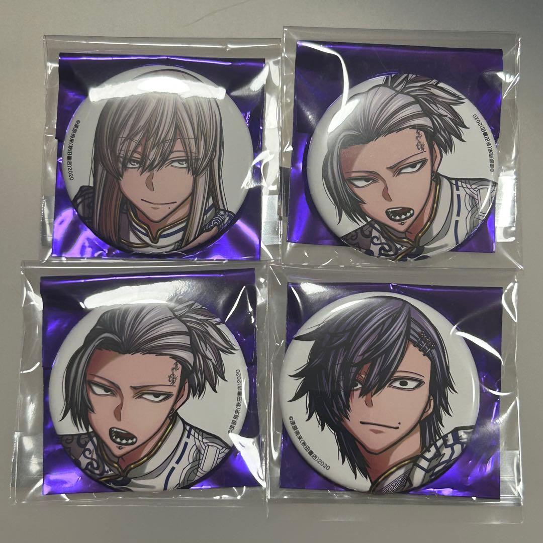 桃源暗鬼 アフコミ C107 缶バッジ 桃寺神門 1 桃際右京1 桃巌深夜2