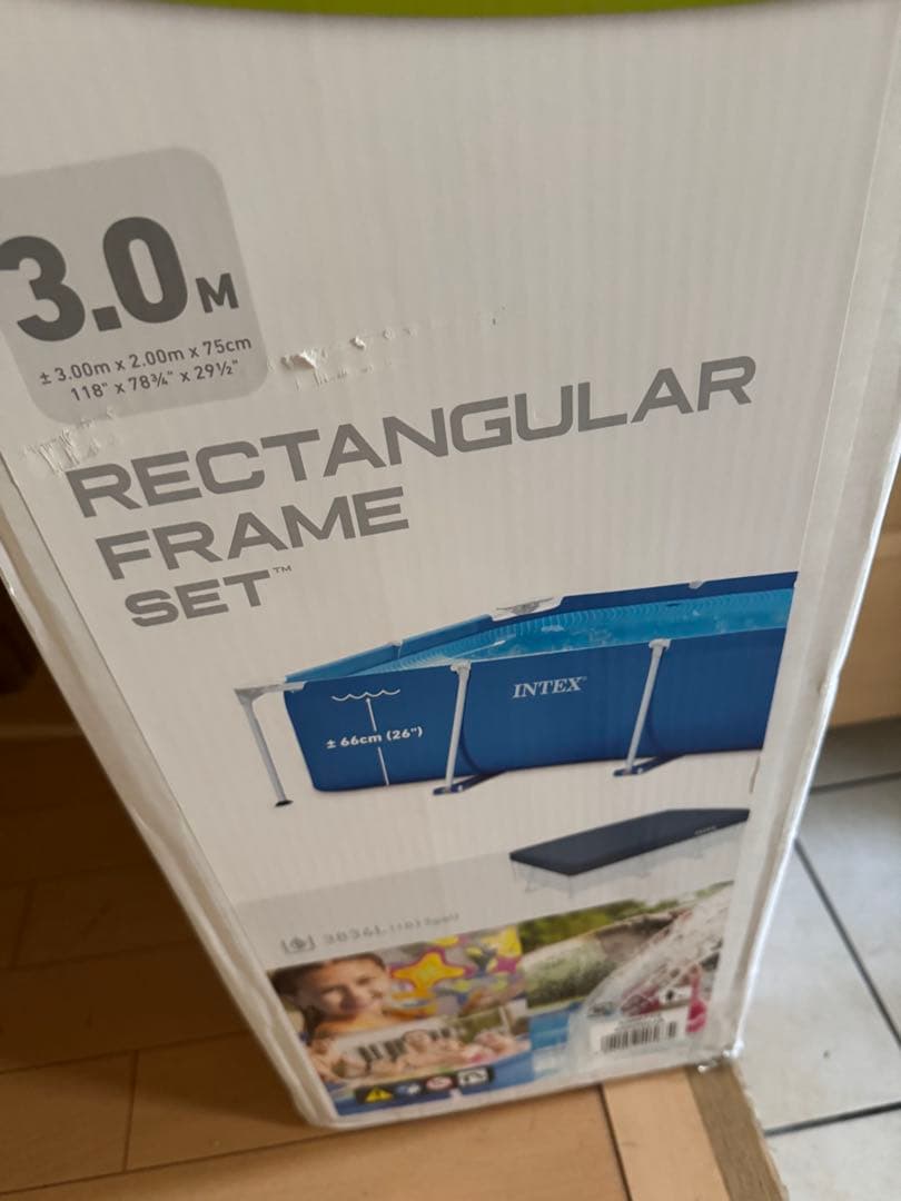 INTEX 3.0m 長方形フレームセット