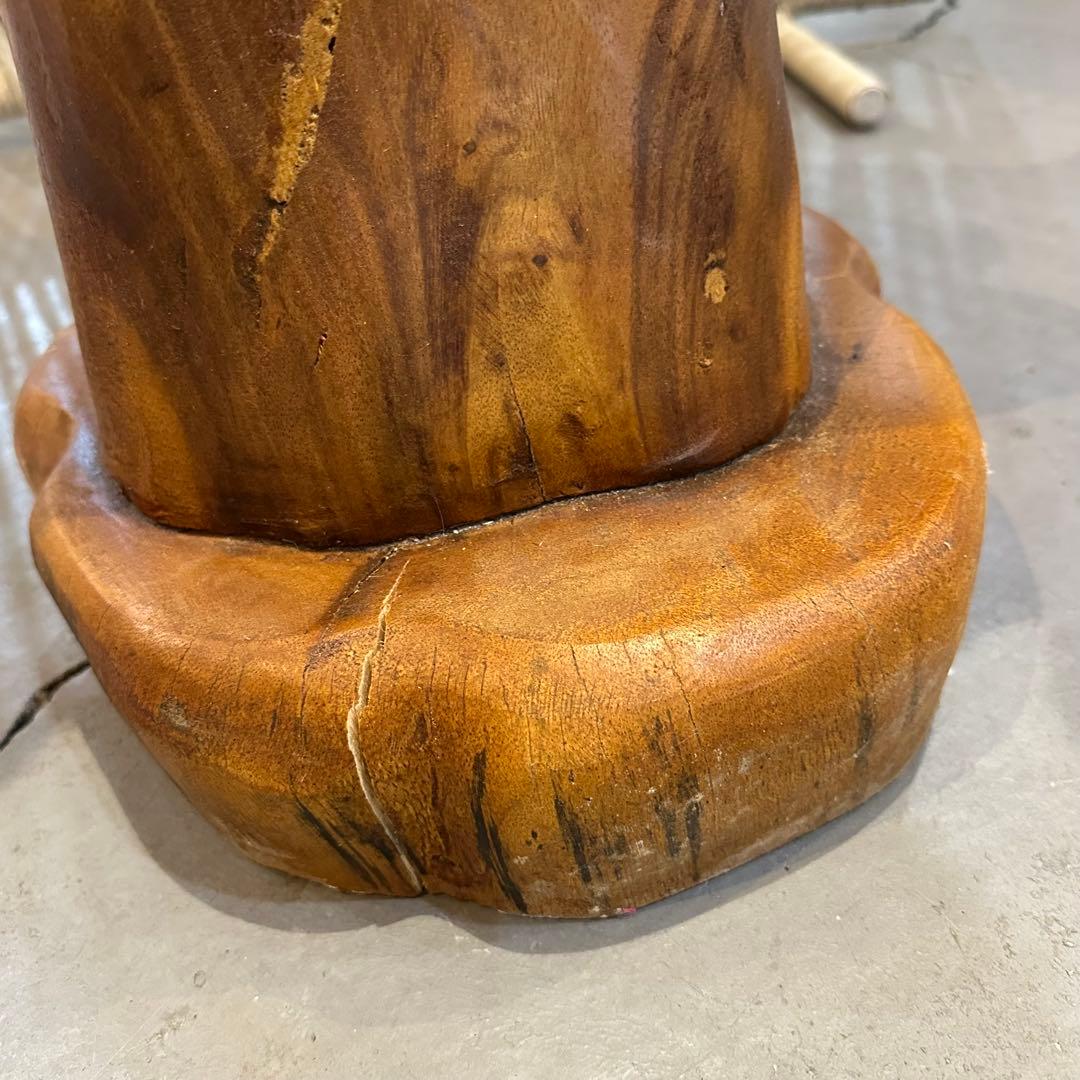 【訳あり】バリ島モンキーポッド無垢材飾り棚h140cm通常99,000円がなんと