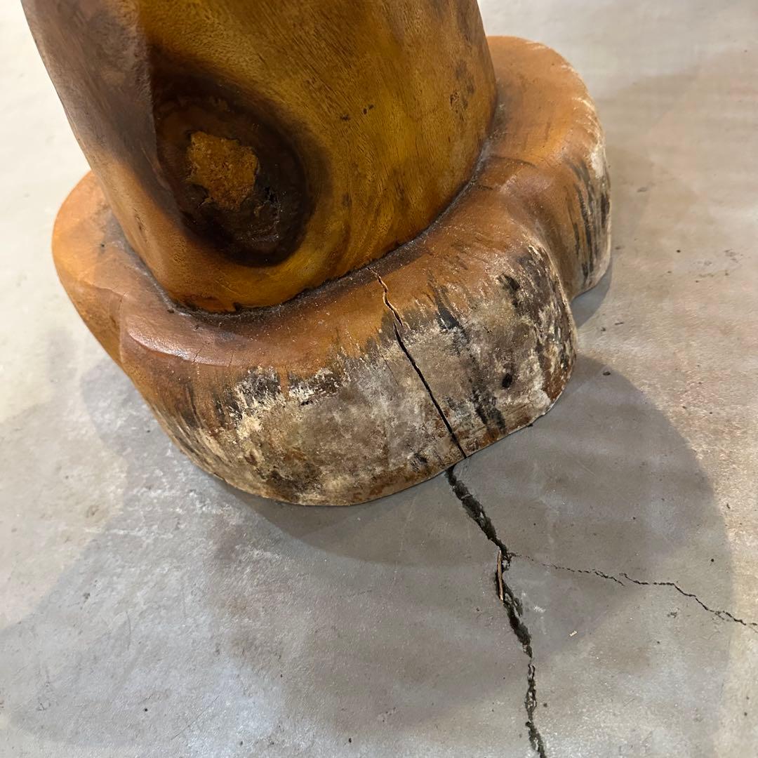 【訳あり】バリ島モンキーポッド無垢材飾り棚h140cm通常99,000円がなんと