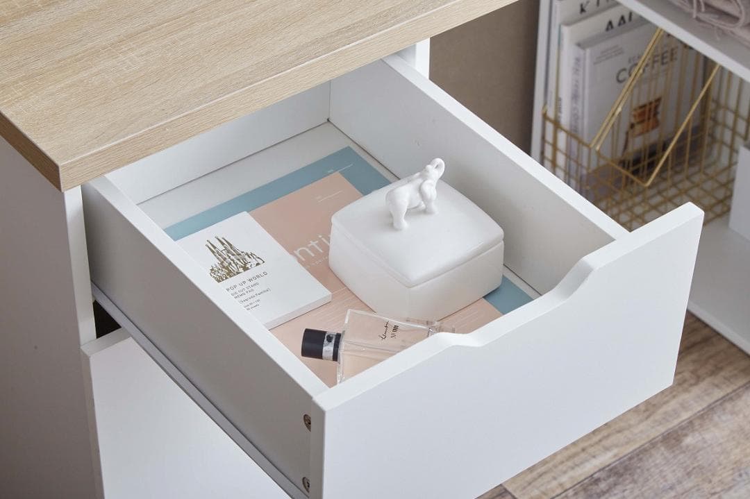 《新品・送料無料》【幅120cm】Ella 収納付きデスク