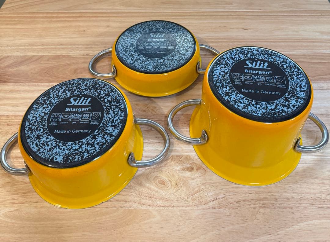 シリット Silit シラルガン ミニマックス 小鍋3点 & ガラス蓋2点セット