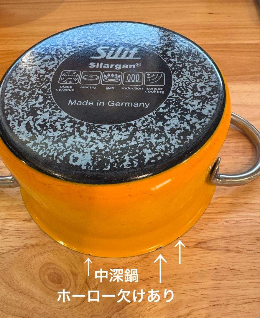 シリット Silit シラルガン ミニマックス 小鍋3点 & ガラス蓋2点セット