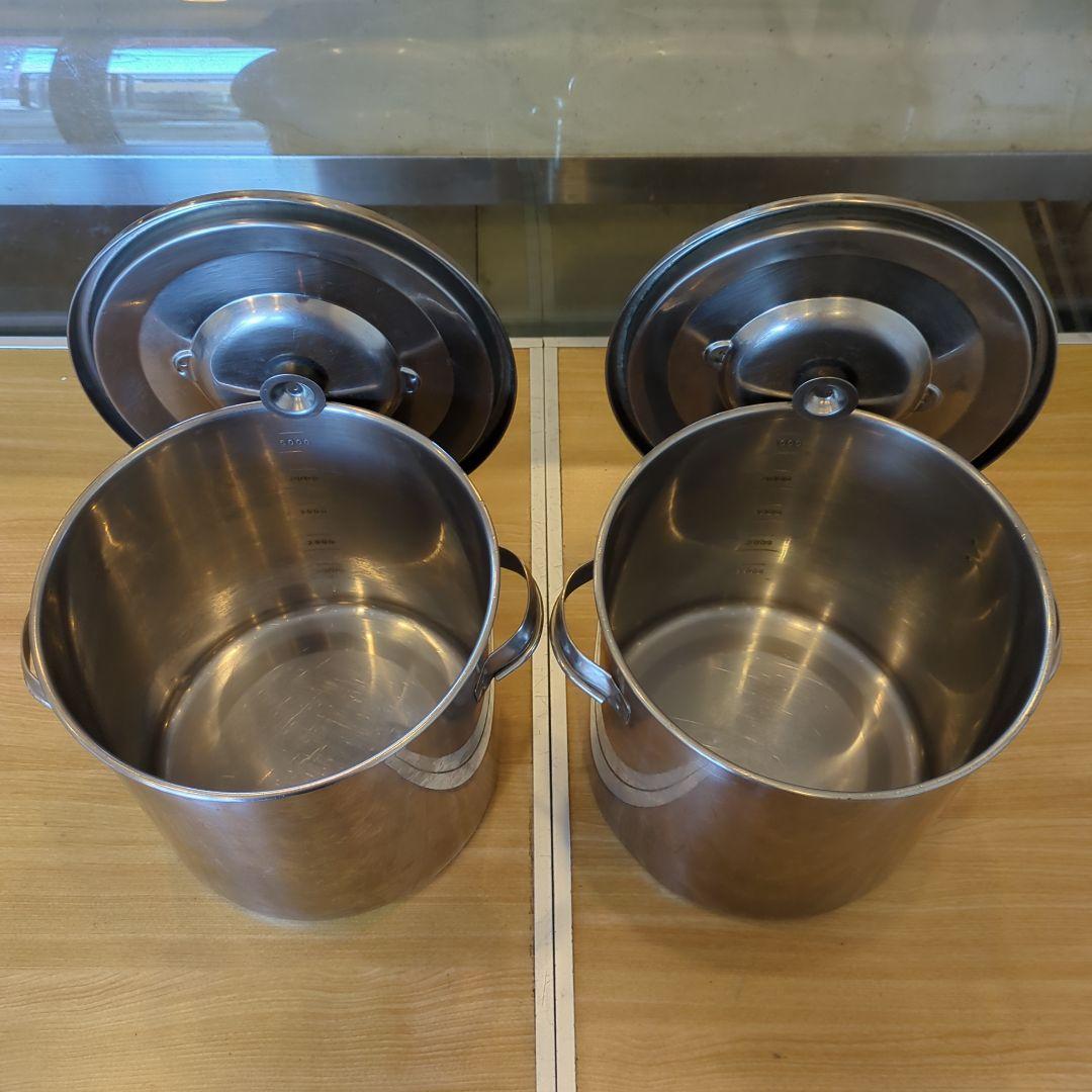 モ*ル様 業務用ステンレス キッチンポット　12〜22cm　6個セット