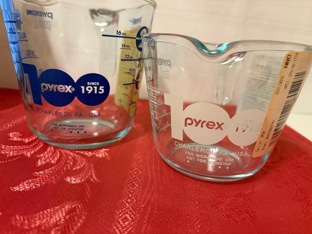 パイレックス　メジャーカップセット　2セット　pyrex 計量カップ 100周年