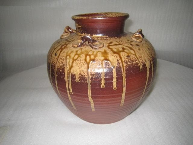 陶芸　備前焼　壺 作者「西山寛治」日本伝統工芸