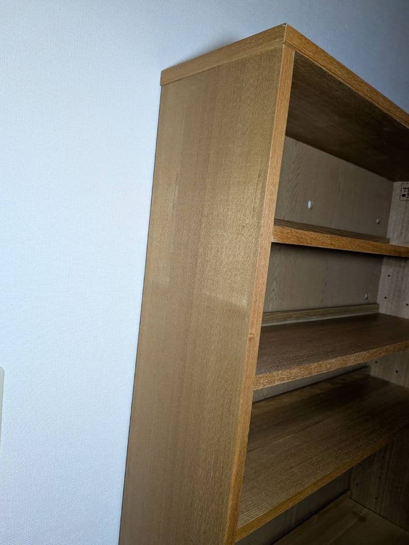 《送料込》無印 木製シェルフミドルタイプ 21 本棚廃盤 木製棚 タモ材