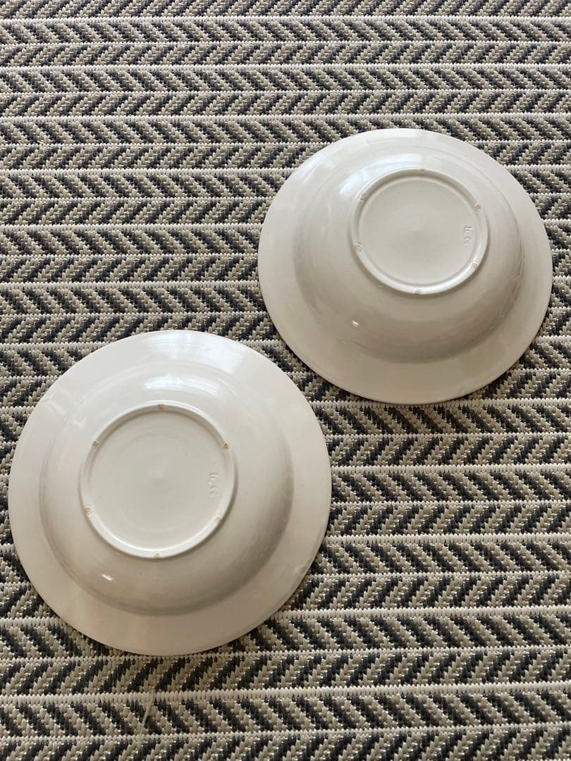 岡田直人　縁しのぎリム深皿2枚セット