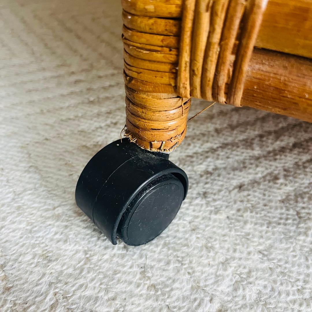 籐家具 収納ランタチェスト 昭和レトロ インテリア 棚 ラック 藤 アンティーク