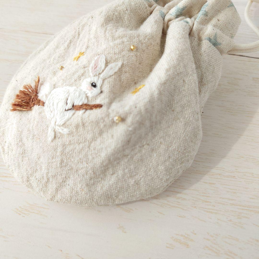 ちっちゃな巾着 サシェ M ／詰替タイプ【うさこの星に願いを…】