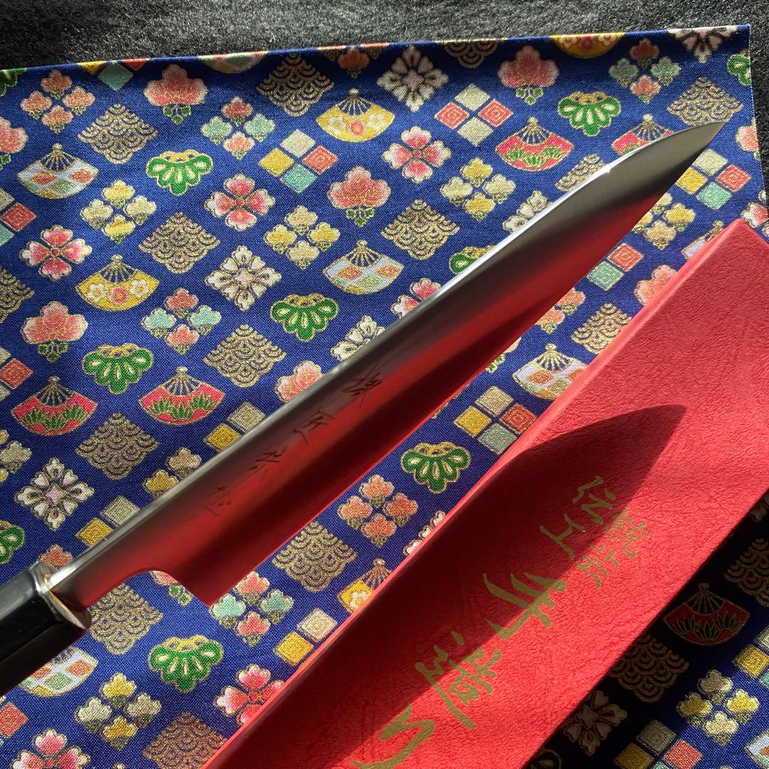 堺匠味正 プロ仕様 銀三 牛刀 180mm 水牛八角柄