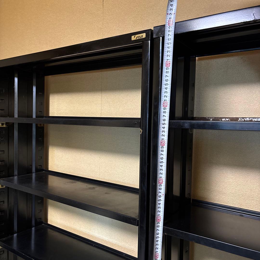 引き取り限定 Rkスチールラック ブラック4段 黒 約180❎80 3つ