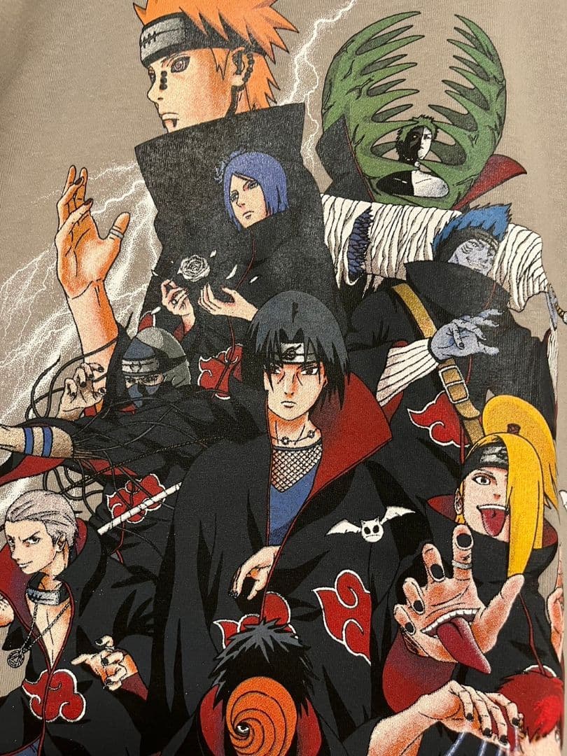 あ*ぷ様 NARUTO 暁 Tシャツ Lサイズ相当 うちはイタチ デイダラ - メルカリ