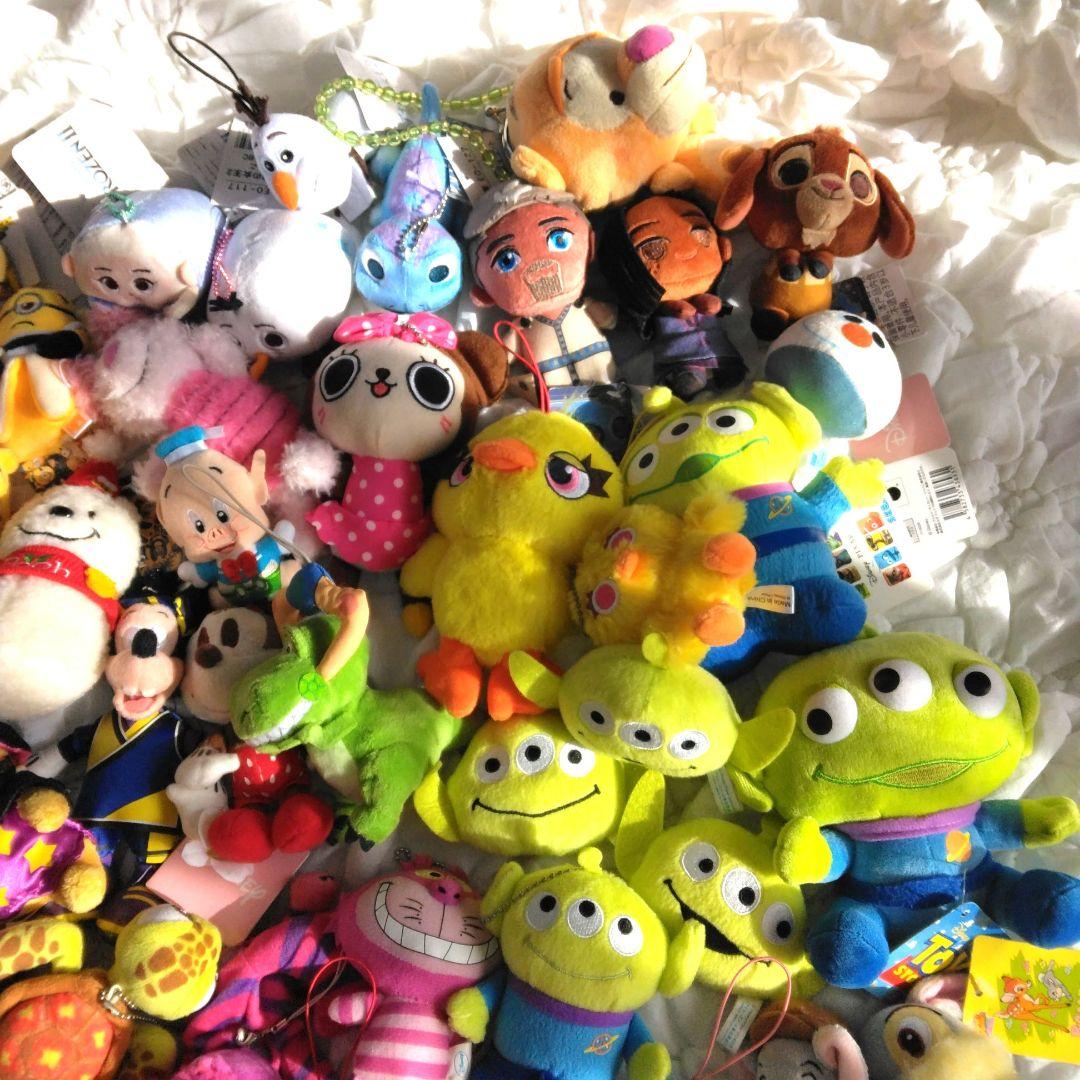 108点　まとめ売り　ディズニー　マスコット　ぬいぐるみ　キーホルダー　大量