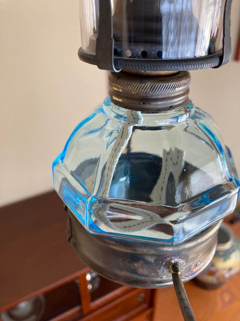 オイルランプ　ビンテージ　清掃済み