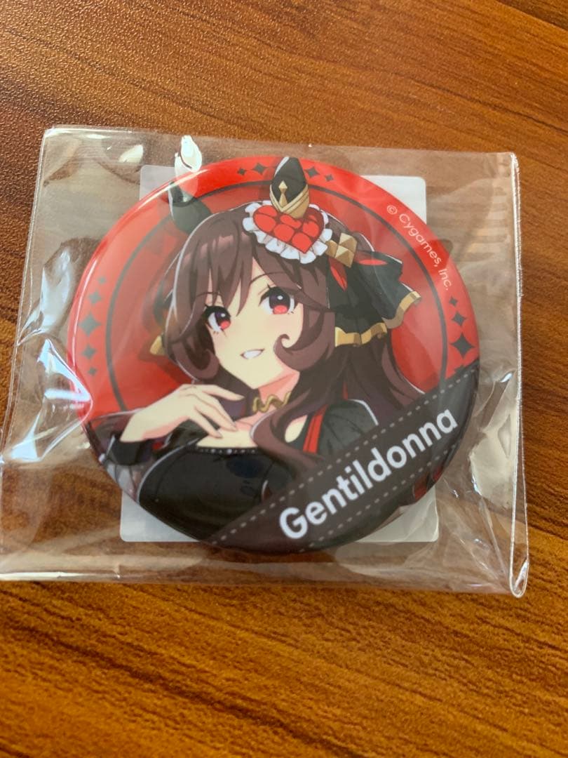 ウマ娘 トラベルポップアップストア 新千歳 缶バッジ ジェンティル