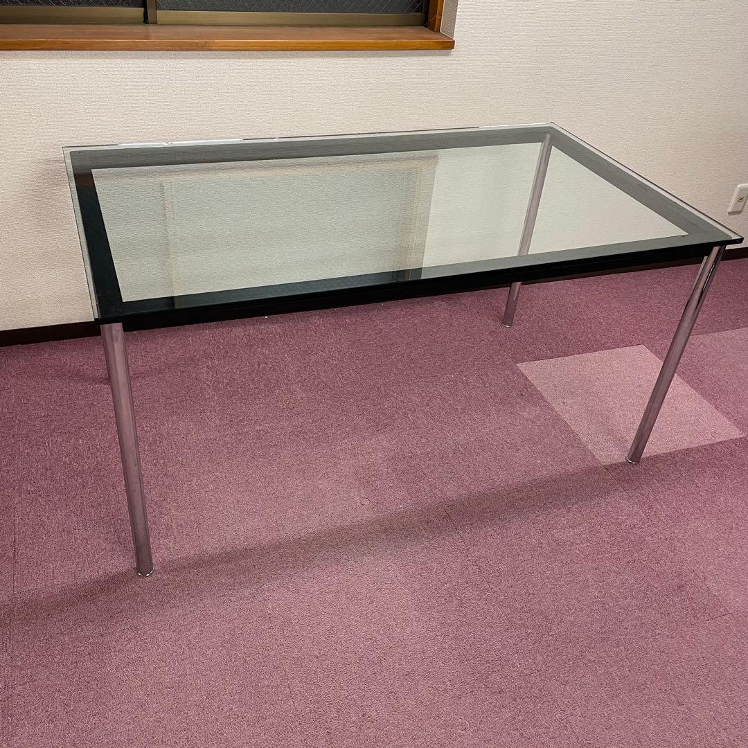 LC10 ダイニングテーブル 天板厚10mm ガラス天板 名作テーブルM