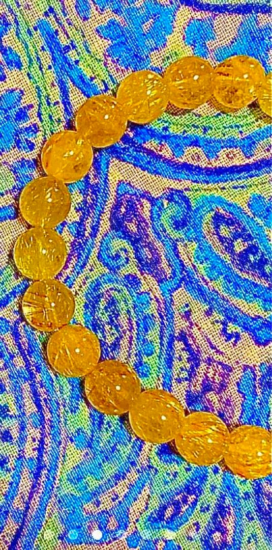 金運爆上げ　特別祈祷　世界的な金運アップ！５mm珠　高級ルチルクォーツ　高野山