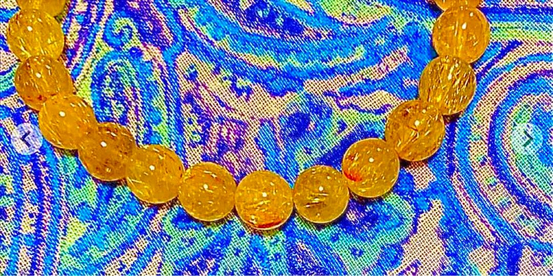 金運爆上げ　特別祈祷　世界的な金運アップ！５mm珠　高級ルチルクォーツ　高野山