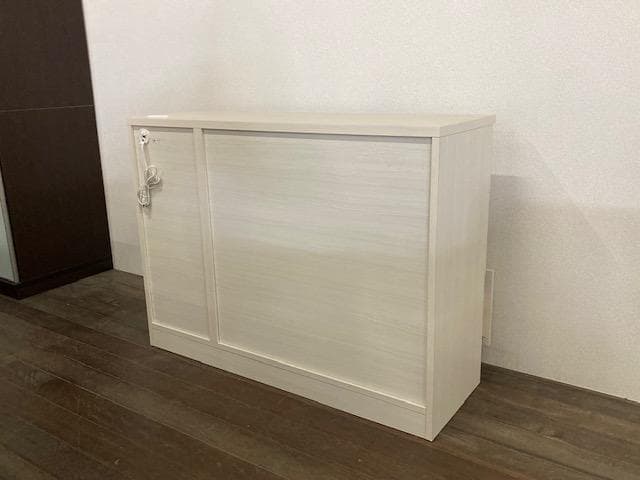 カウンター　キッチン　国産　レンジ台　収納　ホワイト　120　新品