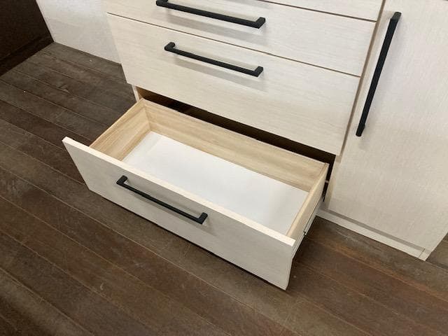 カウンター　キッチン　国産　レンジ台　収納　ホワイト　120　新品