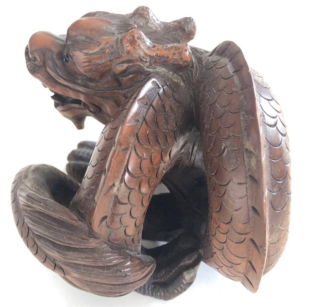 龍、辰、竜、手作りオブジェインテリアアンティーク昇龍現品無料発送