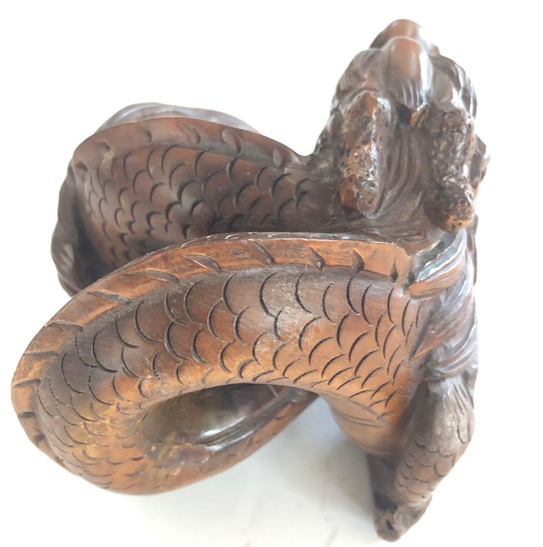 龍、辰、竜、手作りオブジェインテリアアンティーク昇龍現品無料発送