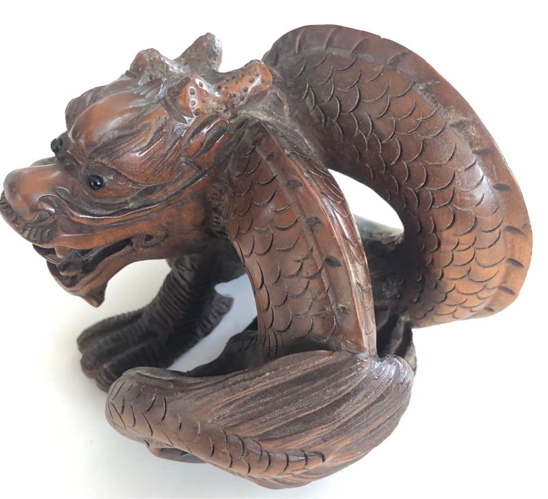 龍、辰、竜、手作りオブジェインテリアアンティーク昇龍現品無料発送